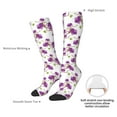 thumbnail image 6 of Fotbe Orchids Flowers print Women's Men's Novelty Crew Socks Cotton Socks Knee High Socks for Walking,Running,Nurses,Pregnancy, 6 of 8