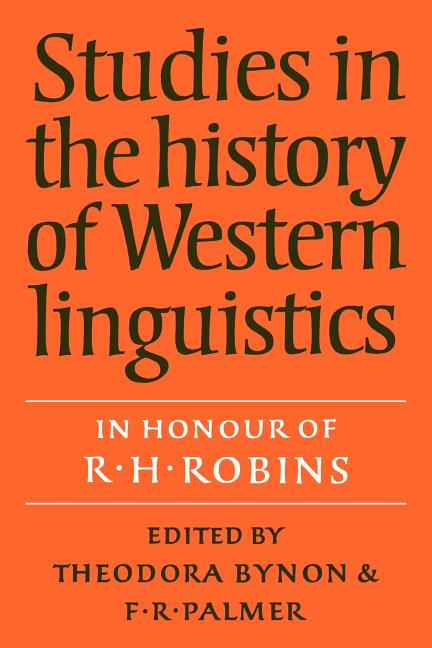 Studies in the History of Western Linguistics (Paperback) - Walmart.com