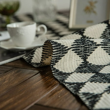 

BONYOUN Table Linens Wear-resistant Reusable Great Elegant Non-slip Table Runner