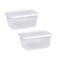 thumbnail image 4 of Luzkey 2 Pieces Refrigerator Food Storage Containers Fridge Produce Saver Portable Stackable for Pantry Fridge Household Pizza Crust 1000ml, 4 of 8