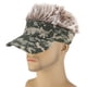 thumbnail image 4 of Sombrero de visera de camuflaje con cabello Gorra de béisbol de con estilo fijo Peluca con púas lograda para - Peluca + café Macarena Gorro deportivo para hombre, 4 of 6