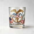 thumbnail image 2 of America 250th Anniversary Commemorative Whiskey Glass, Patriotic Eagle Design Rocks Glass for Whiskey, Father's Day Gift, 2 of 9