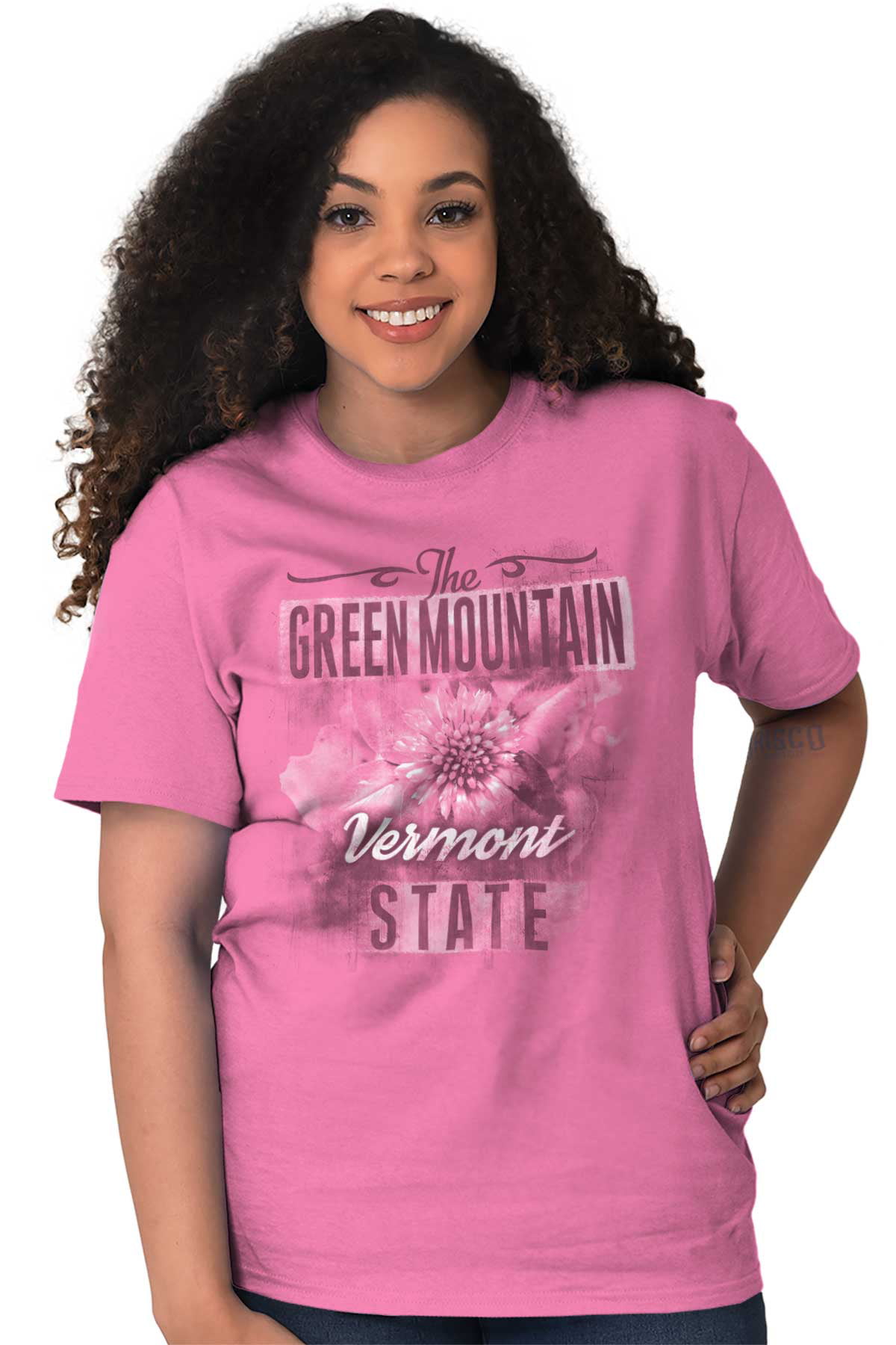 Vermont Cute State Flower Souvenir Womens Graphic T Shirt Tees Brisco  Brands - Walmart.com