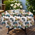 thumbnail image 4 of Monster Cartoon Truck White Pattern Round Tablecloth 60"x60", Wrinkle Resistant Wipeable Table Cover for Kitchen Dining Room Picnic Patio and Party, 4 of 6