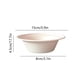 thumbnail image 3 of Bol desechable con tapa 850ml – Resistente a fugas, apto para microondas, plástico de papel ecológico, blanco caqui, diseño plegable portátil – almuerzo, yogur, ensalada, hielo raspado, 1 pack, 3 of 6