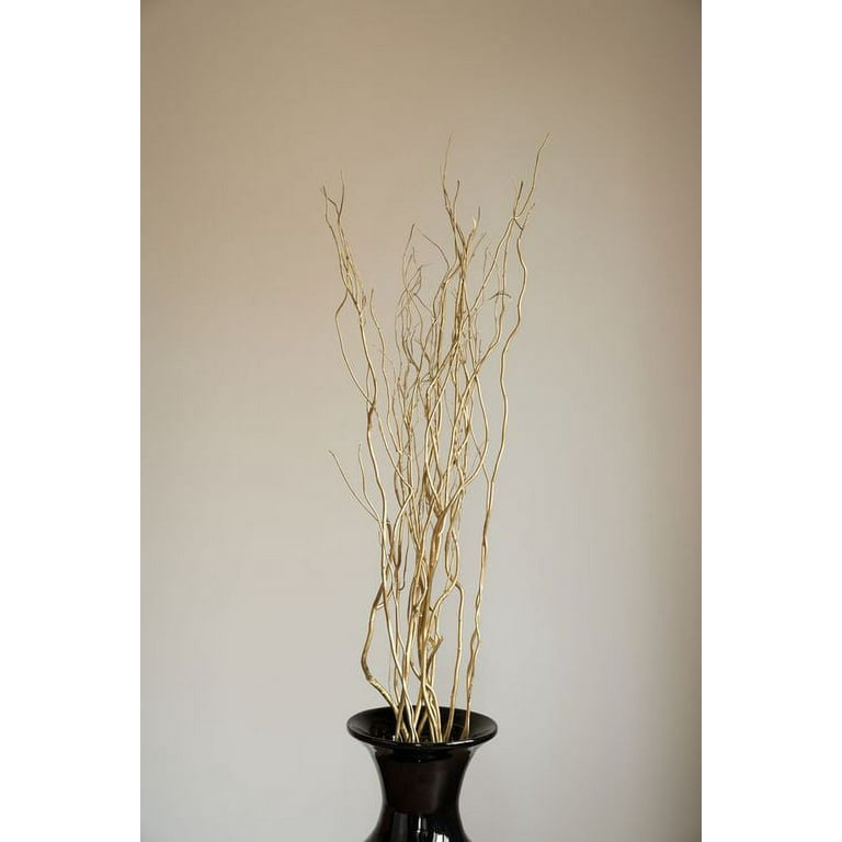 Decorative Curly Willow Branches - Gold - 4-5 FT
