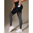 thumbnail image 5 of Skin-friendly With Pocket Fitness High Waist Women Sports High Waist Yoga Leggings Pants, 5 of 6