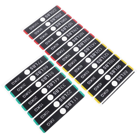 AURARMLET Pegatinas Para Etiquetas De Peso Resistentes Para De Gimnasio Uso Diario