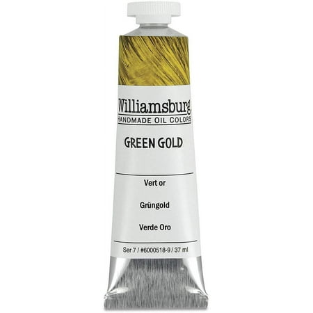 UPC: 0877463000515 | Williamsburg Handmade Oil Paint – Green Gold 37 ml