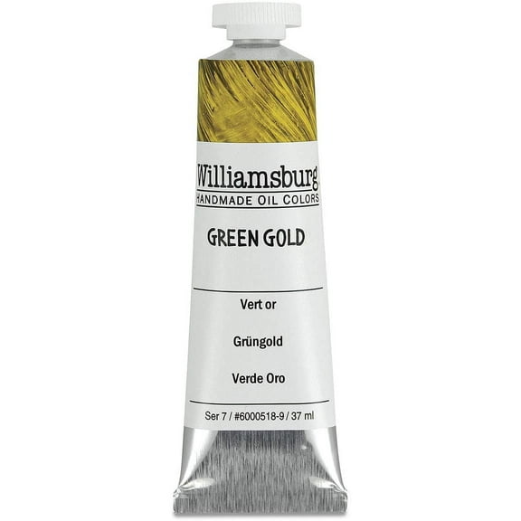 Williamsburg Handmade Oil Paint - Green Gold, 37 ml
