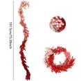 thumbnail image 6 of Red to pink gradient Berry Garland, 6FT Flexible Artificial Christmas Holly Berry Vine, Winter Berry Garland for Mantle Xmas Tree Window Door Hanging Indoor Outdoor Holiday Decoration, 6 of 6