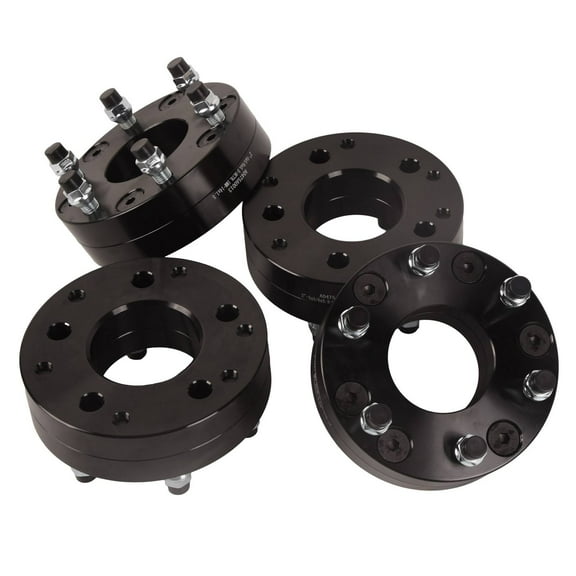4-Pack 2" Wheel Adapter to 6x5.5 Pattern Conversion with -4x 2" 5x5 to 6x5.5 Wheel Adapter Spacer