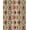 Green, Pattern 6, variant on ODIKA 4'x6' Ivory Geometric Diamond Washable Area Rug Traditional Scottish Plaid Zigzag Motifs With Interlocking Angular for Home Office, Under Desk, Non-Slip Chair-Friendly, Flatwoven