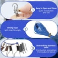 6.5ft Fish Stringer,Live Fish Lock with 5 Stainless Steel Rotating Snap ...