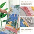 thumbnail image 5 of Yayeee 2 Pack Dining Chair Covers Stretch Parson Chairs Slipcovers Seat Protector, Seaside Leaves, 5 of 6