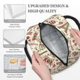 thumbnail image 3 of Rateoe Paris Vintage Pattern Lunch Bag Women, Lunch Box, Lunch Bag, Small Leakproof Lunch Tote Large Capacity Reusable Insulated Cooler Lunch Container, 3 of 6