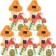 thumbnail image 1 of Micro Landscape Decoration 14Pcs Tiny House Ornament Miniature Resin House Figurines For Living Space Indoor Decoration Craft, 1 of 5