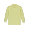 thumbnail image 2 of Galaxy Mens' L/S Pique Polo Color: yellow Size: xxl, 2 of 2