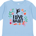 thumbnail image 4 of Inktastic Ballerina Dancer I Love Ballet Girls Long Sleeve Toddler T-Shirt, 4 of 5