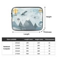 thumbnail image 3 of Mountains Balloons Airplanes 13 inch Portable Laptop Sleeve Compatible with MacBook Air Notebook Computer Case for Men Women College School Students, 3 of 7