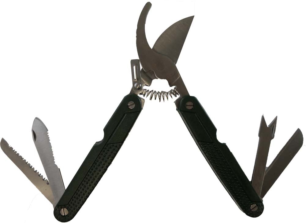 8" Folding Garden Pruner, MultiTool (Hawk TP01079)