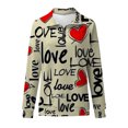 thumbnail image 2 of Gibobby Sudaderas de Navidad para mujer Camiseta de manga larga con cuello en V y estampado navideño con cremallera para mujer(Amarillo,CH), 2 of 4
