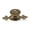 Antique Brass, variant on 4 Pack Antique Brass Cabinet knobs Solid Heavy-Duty Vintage Retro Mushroom Drawer Knobs with Backplate Door Drawer Handles for Dresser Drawers Bi-Fold Door Knob