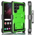 thumbnail image 2 of Samsung Galaxy S23 Ultra 5G Case, Tekcoo Case with Belt Clip Holster Heavy Duty Rugged Shockproof Full Body Protection Kickstand Cover for Samsung Galaxy S23 Ultra (Green), 2 of 6