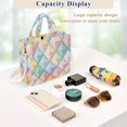 thumbnail image 5 of FORMRS Womens Corduroy Tote Bag Crossbody Shoulder Handbag with Pocket, Colorful Geometric, 5 of 7