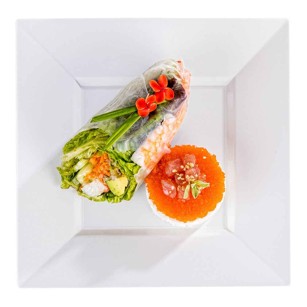 Disposable Plastic Appetizer Plates Square White Medium 100