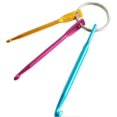 thumbnail image 5 of 2 Set 6 Pieces Mini Keychain Aluminum Crochet Hooks Sweater Knitting Needles Tool（3mm&4mm&5mm）, 5 of 5