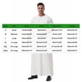 thumbnail image 3 of Gamivast Mens Short Sleeve Shirts Embroidery Zip Neck Kaftan Robe Dress Shirts Muslim Fashion Thobe Jubba Casual Shirts Loose Fit Summer Prayer Wear, 3 of 7
