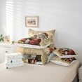thumbnail image 5 of Homewish Vintage Santa Claus Bedding Comforter Set 7 Pieces for Teens, Western Winter Festival Full Bedding Set, Merry Christmas Reversible Fitted Sheet Flat Sheet, Breathable Home Decor, 5 of 7