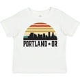 thumbnail image 3 of Inktastic Portland Oregon Skyline Retro Sunset Boys or Girls Toddler T-Shirt, 3 of 5