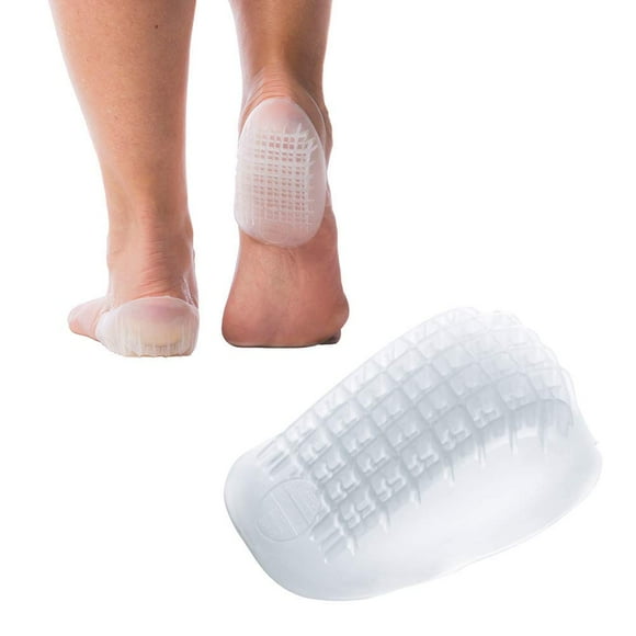 Tuli's Heavy Duty Gel Heel Cups, Cushion Insert for Shock Absorption and Plantar Fasciitis and Heel Pain Relief, Made in the USA, 1 Pair, Regular