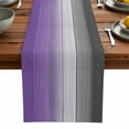thumbnail image 5 of Purple Plank Retro Farm Wood Board Table Runner 13x70in Non-Slip Cotton Linen Table Runners, Gray Gradient Wood Grain Dresser Scarves TableRunner for Dinner Kitchen Dining Wedding Party, 5 of 9