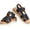 Black, variant on Womens Dressy Sandals Low Wedge Sandals with Adjustable Strap with Cushioned Insole Summer Sandals for Beach & Casual Walking