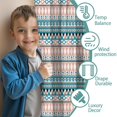 thumbnail image 3 of Blackout Kids Curtains,Pink and Blue Geometric Striped Pattern Childrens Insulated Curtains Set Of 2,Bedroom Essentials,Toddler Room Decor 42x54in(106x137cm), 3 of 5