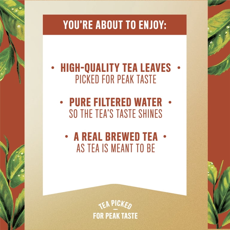 Gold Peak Unsweetened Black Tea Bottles, 16.9 fl oz, 6 Pack photo 3