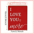 thumbnail image 3 of Valentine'S Day Wood Sign Decor, "I Love You More" Home Desk Decor for Anniversary, Farmhouse Decorations, Gift Idea for Holidays, 3.9X2.8In (1Pcs) Red, 3 of 9