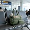 thumbnail image 4 of Klonfd Sac Fourre-Tout Matelassé à la Mode avec Multiples Compartiments Bagage de Voyage de Courte Distance, 4 of 6