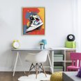 thumbnail image 3 of Stupell Industries Contemporary Shoe With Colorblock Background Gold Floating Frame Canvas Art, 17 x 21, by Creative Studio, 3 of 8