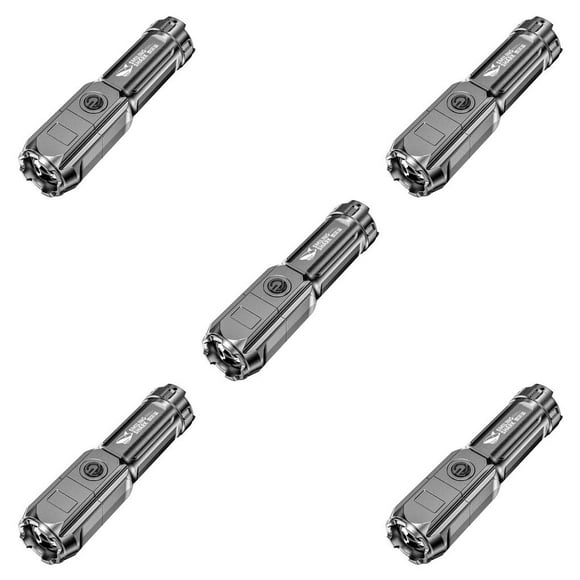 Bearachild Bright Flashlights USB Highlight Outdoor Flash Power Light Battery Lighting Focusing Torch Camping Waterproof Type2 Bearachild CBP090216