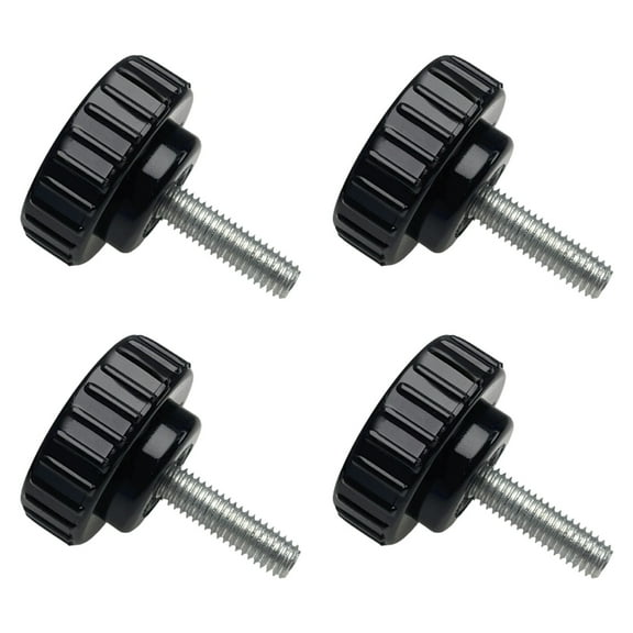 4Pcs Plastic Tighten Bolt Nuts Knob 6mm Thumb Screw Knob Round Head Handle Hand Screw Knurled Grip Easy to Install