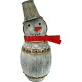 thumbnail image 1 of 32 in. Good Tidings L Snowman Metal Barrel, 1 of 1