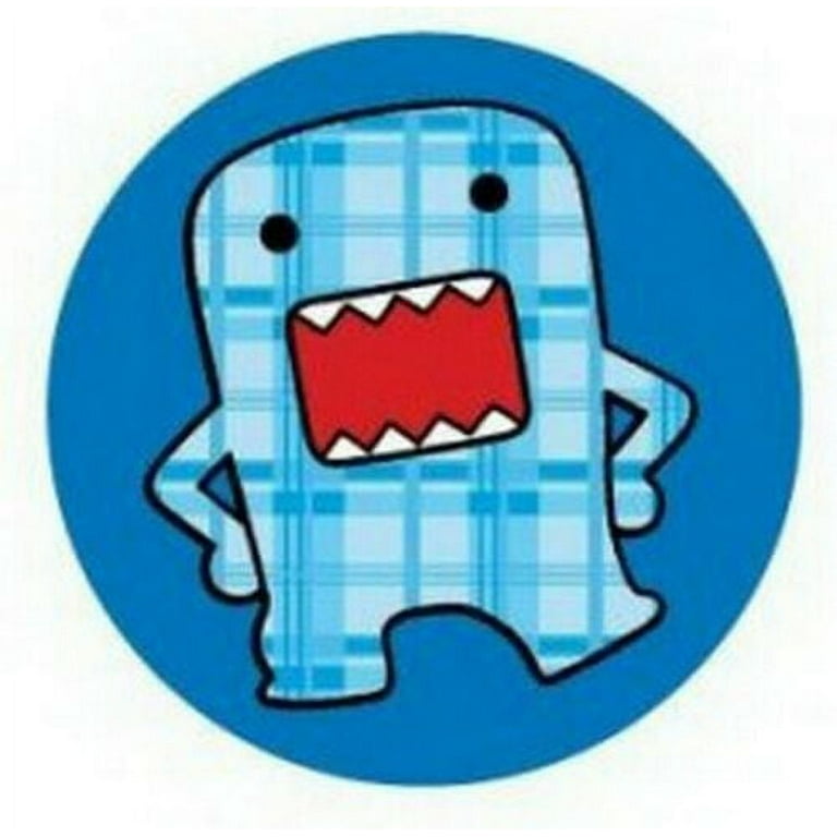 Domo-Kun Blue Plaid Checkered Button DB4284 - Walmart.com Domo-Kun Blue Plaid Checkered Button DB4284 - Walmart.com