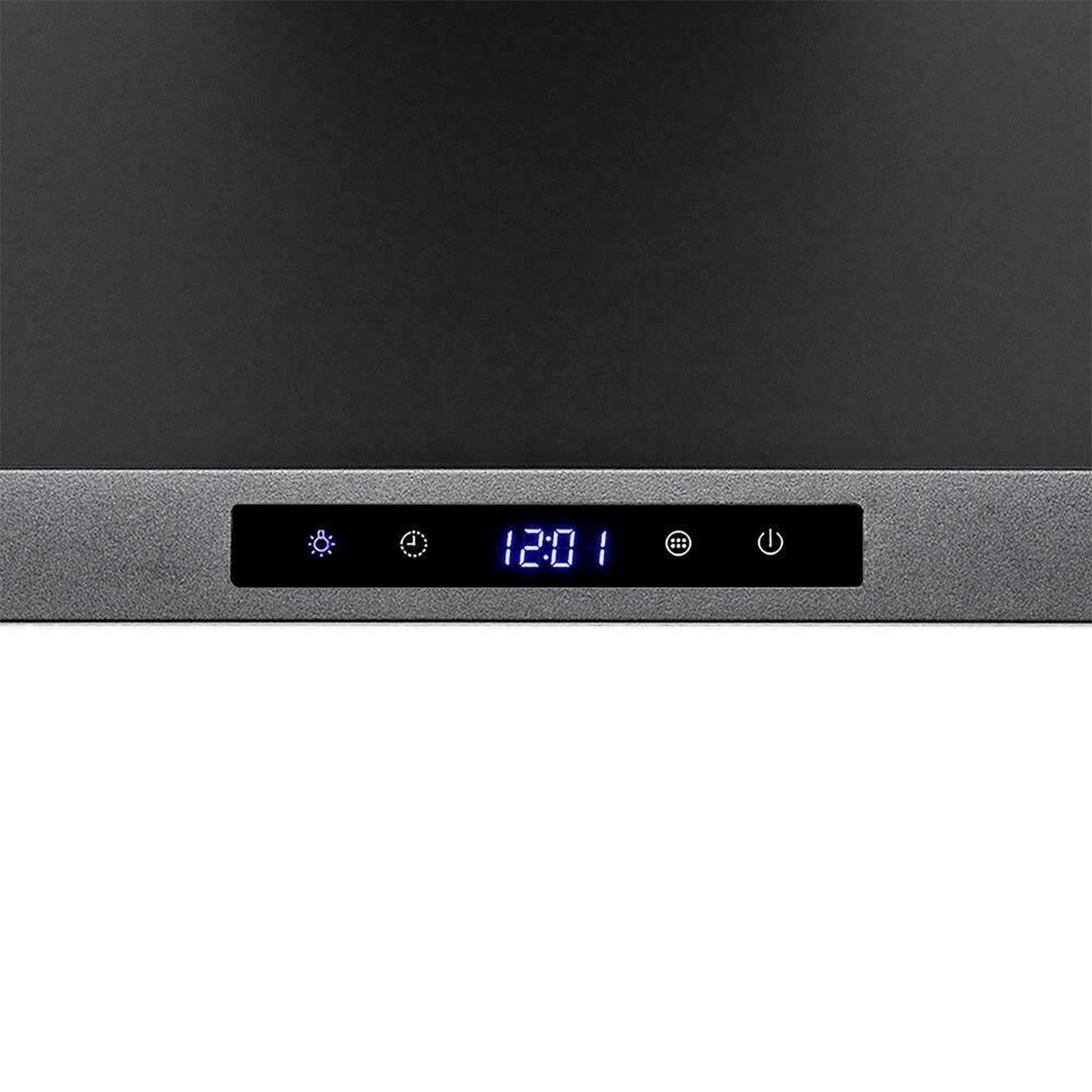 30in Wall Mount Range Hood 3-Speed Touch Control 350CFM Vented Black Easy Clean