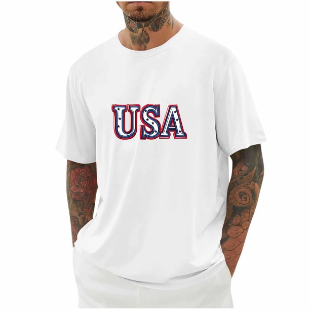 Tops para hombre, blusas y camisas de cuello redondo y manga corta para hombre, blusas casuales de moda con cuello redondo y manga corta para hombre, blusas de poliéster para hombre