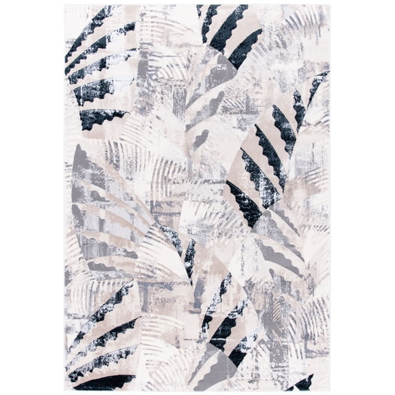SAFAVIEH Lagoon Rowena Abstract Area Rug, Ivory/Grey, 4'5" x 6'5"