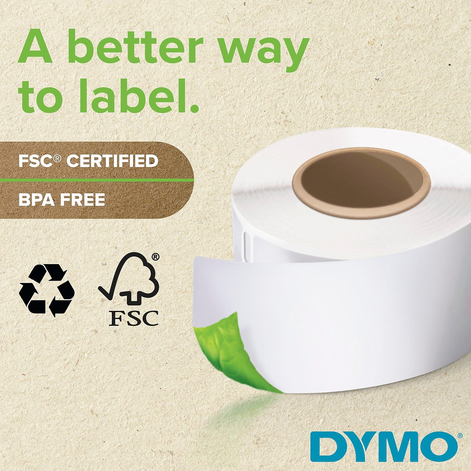 Dymo lw labels white 250 shipping 2.3" x 4"